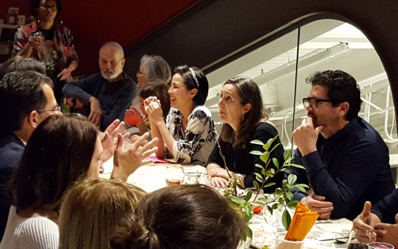 People enjoying dinner at Babette cafe